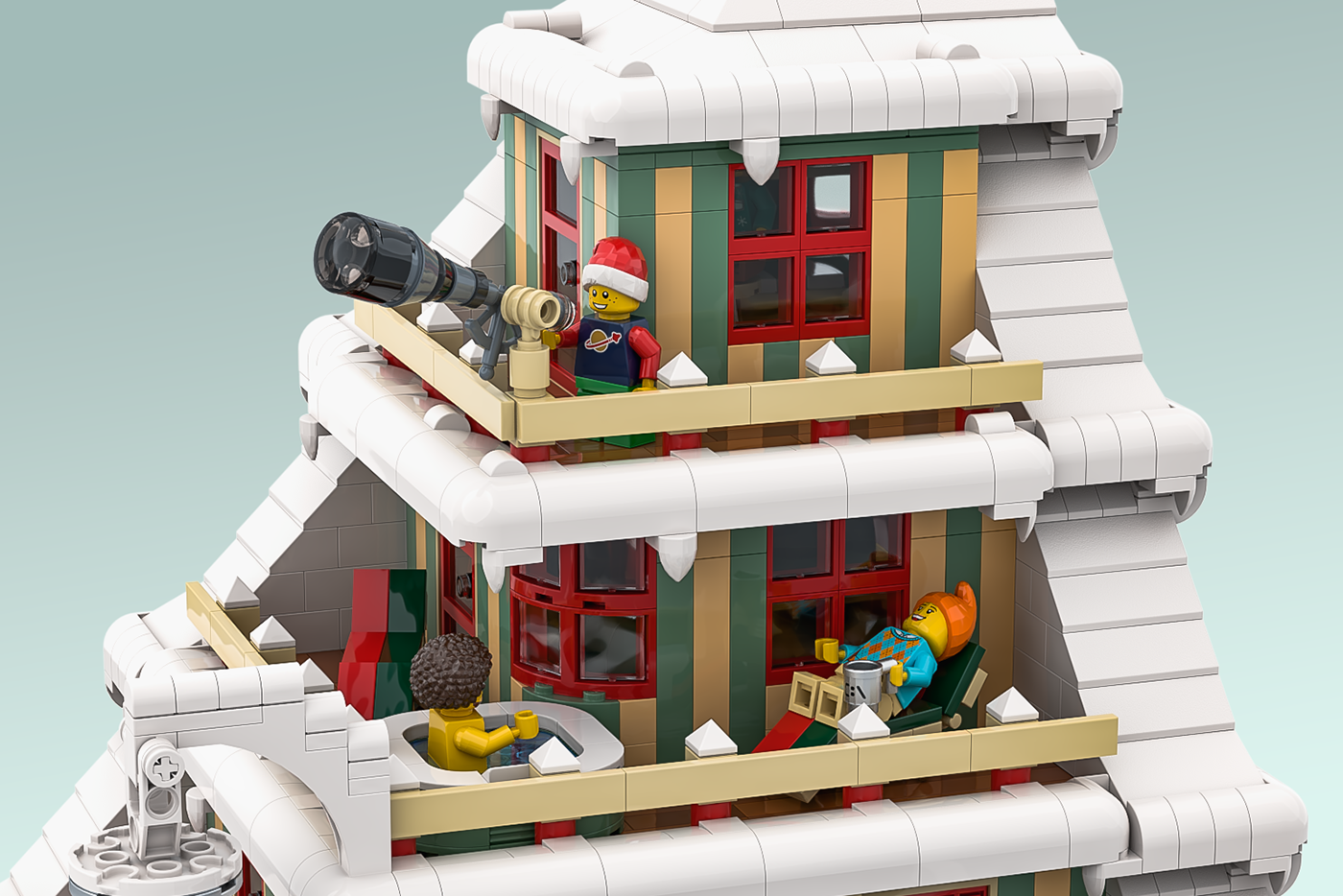 BrickLink bricks Christmas christmas Tree Holiday LEGO lego ideas rendering snow winter
