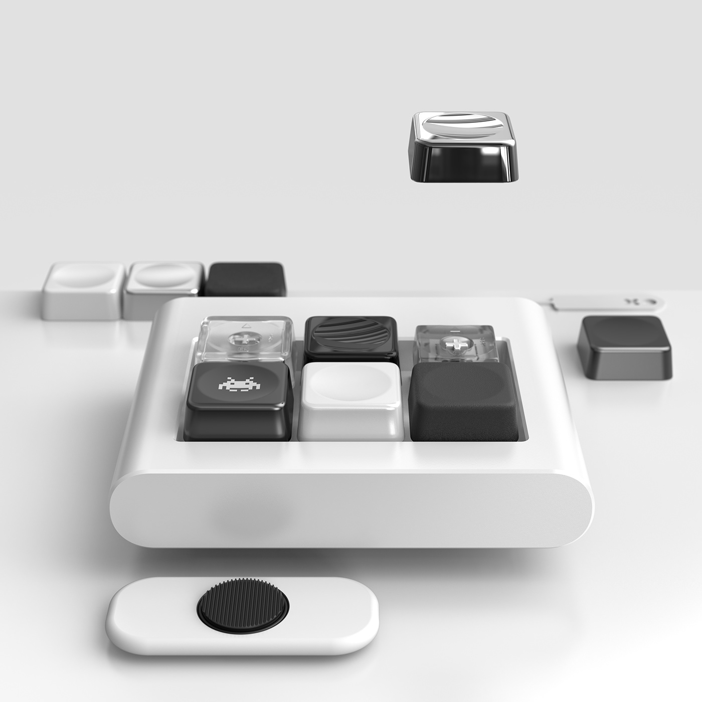 productdesign design redesign industrial design  digitalrender Render concept Spinner Keypad ramaworks