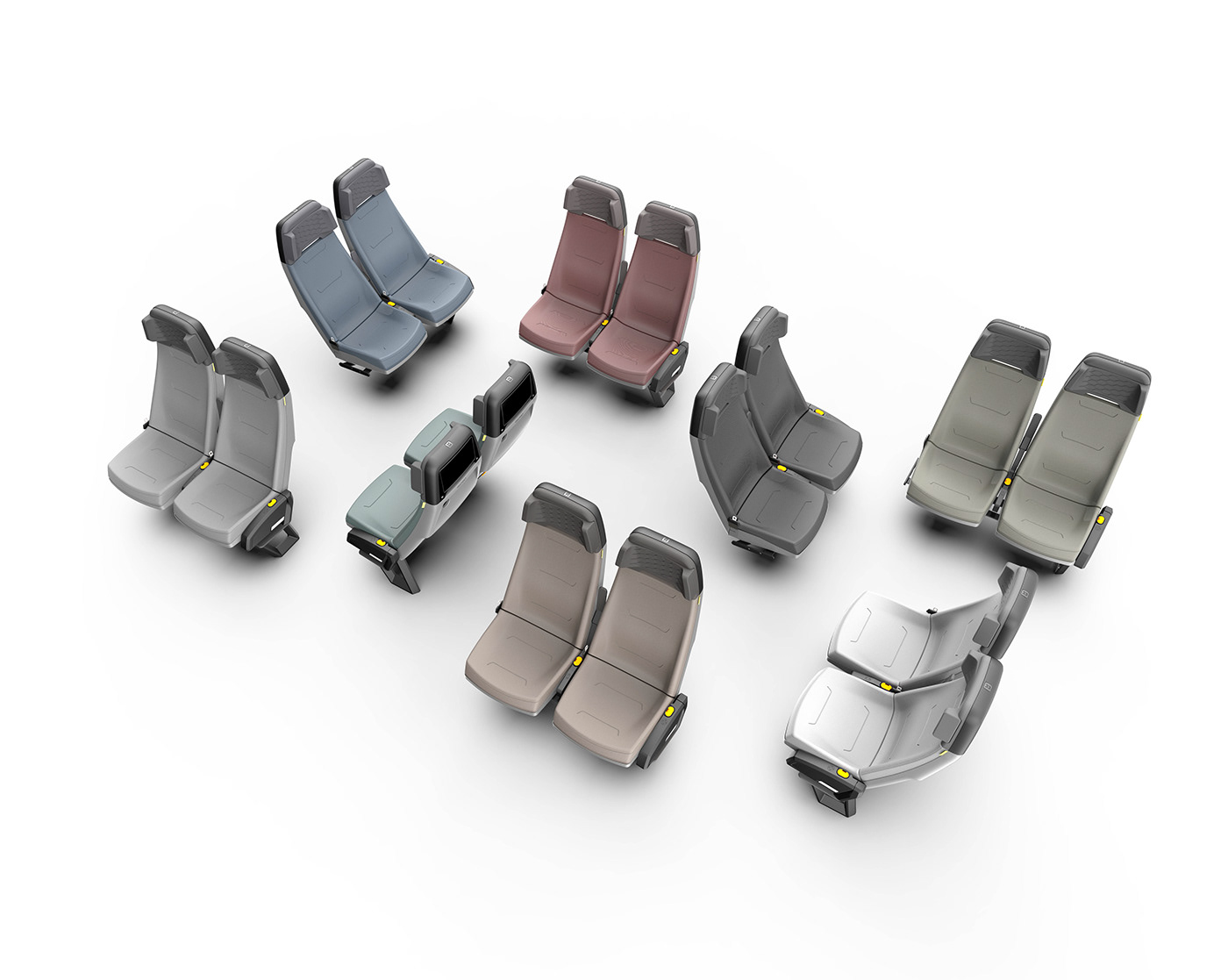 Coach bus seat Interior product recaro seats Smart clever idea