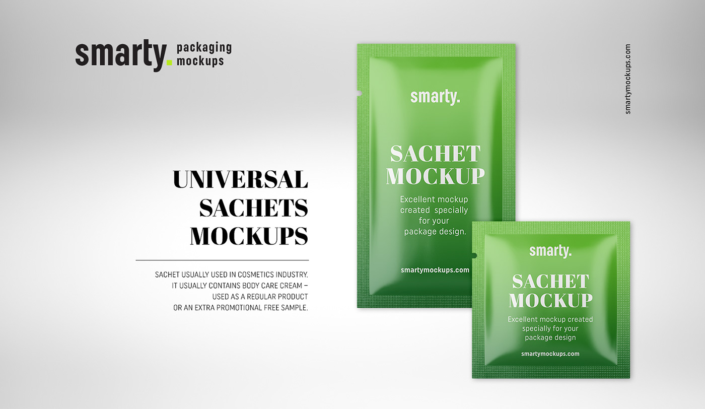 Download Sachet mockup on Behance