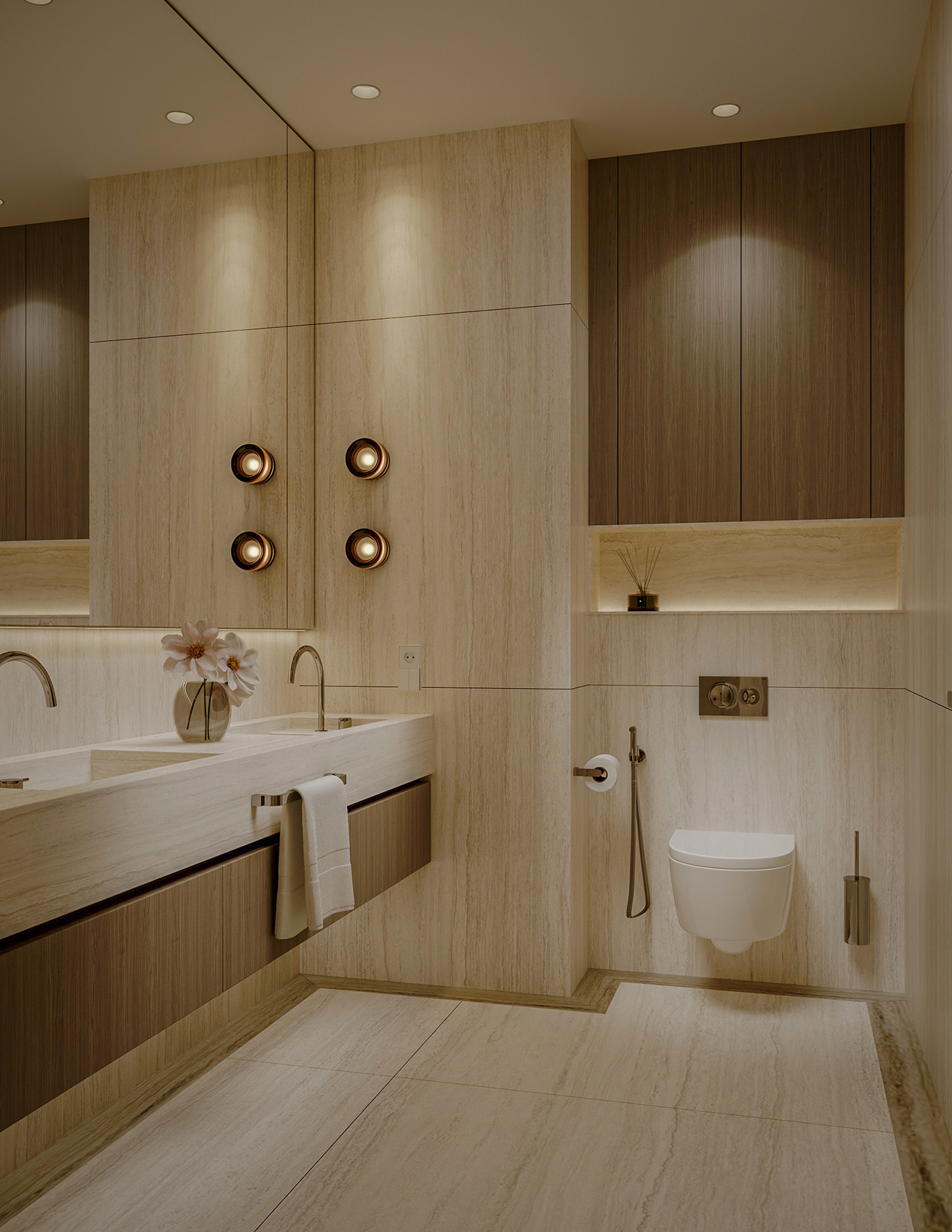 3dsmax bathroom bathroomdesign corona cozy interior interior design  interiordesign Render