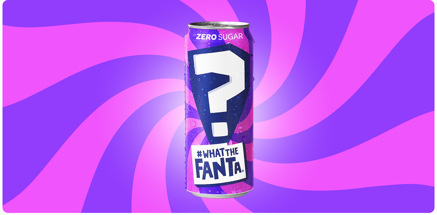 Advertising  marketing   Retro pop Coca Cola fanta purple pink Spiral Candy