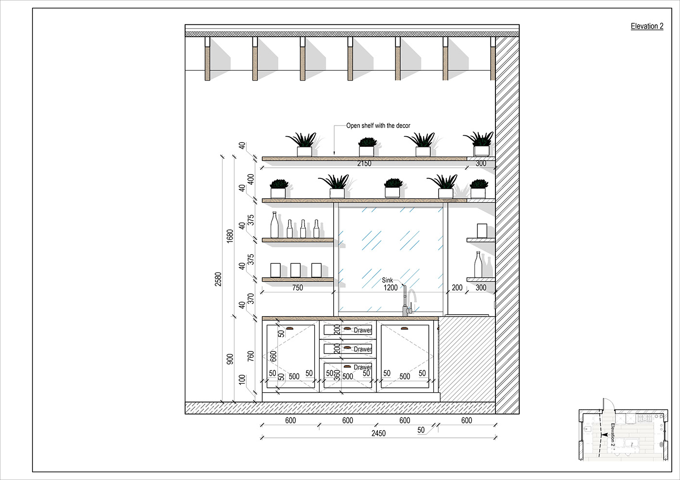 architecture kitchen Interior Drawing  interior design  кухня планування