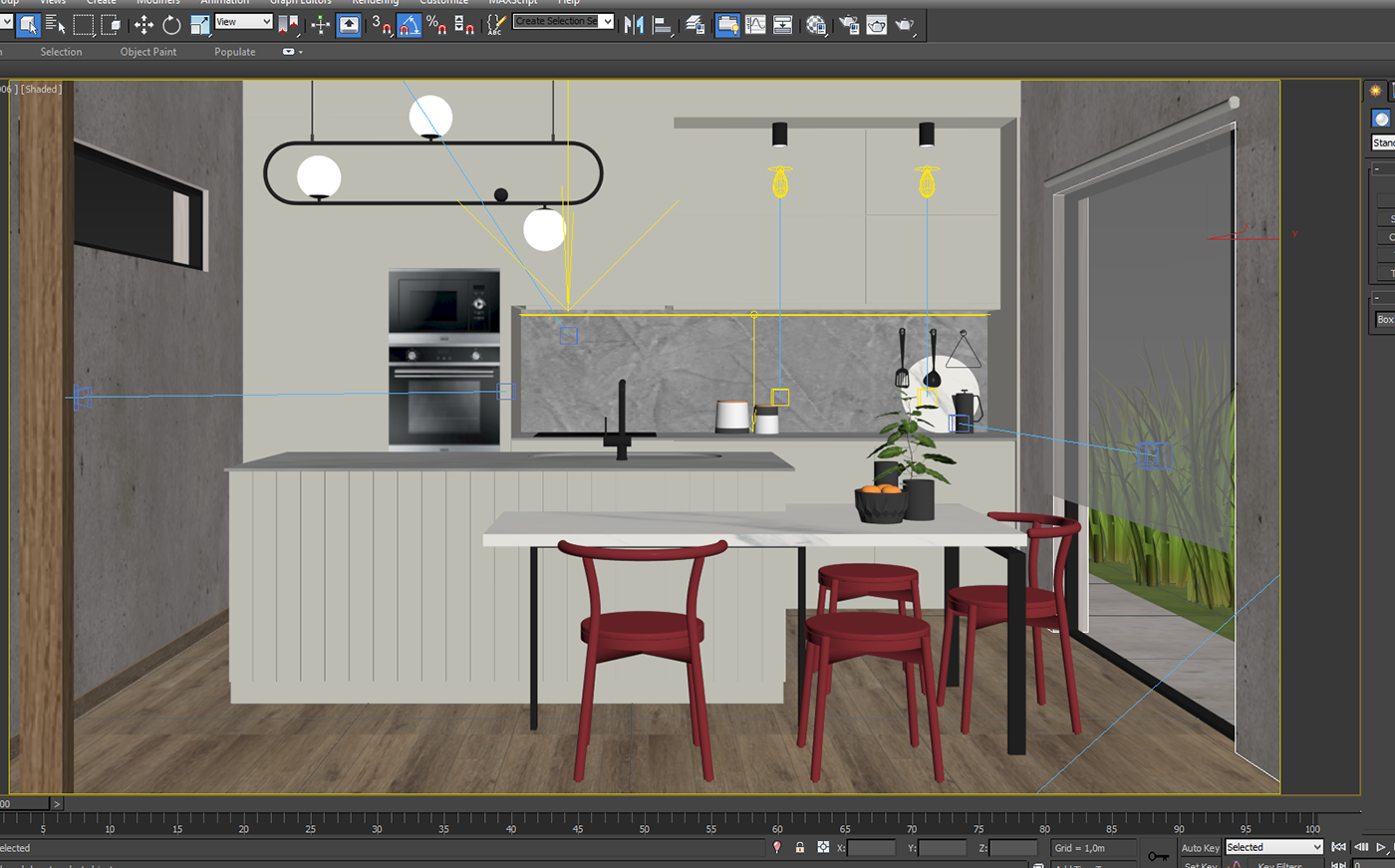 3dstudio ARQUITETURA design Diseño de Interiores interior design  kitchen Render visualization vray