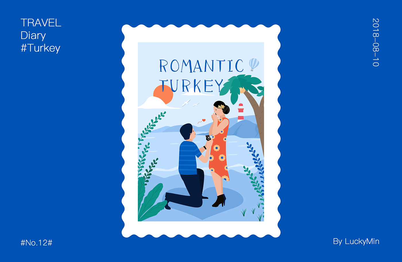 girl stamp illusttation children cute season daily autumn Practice