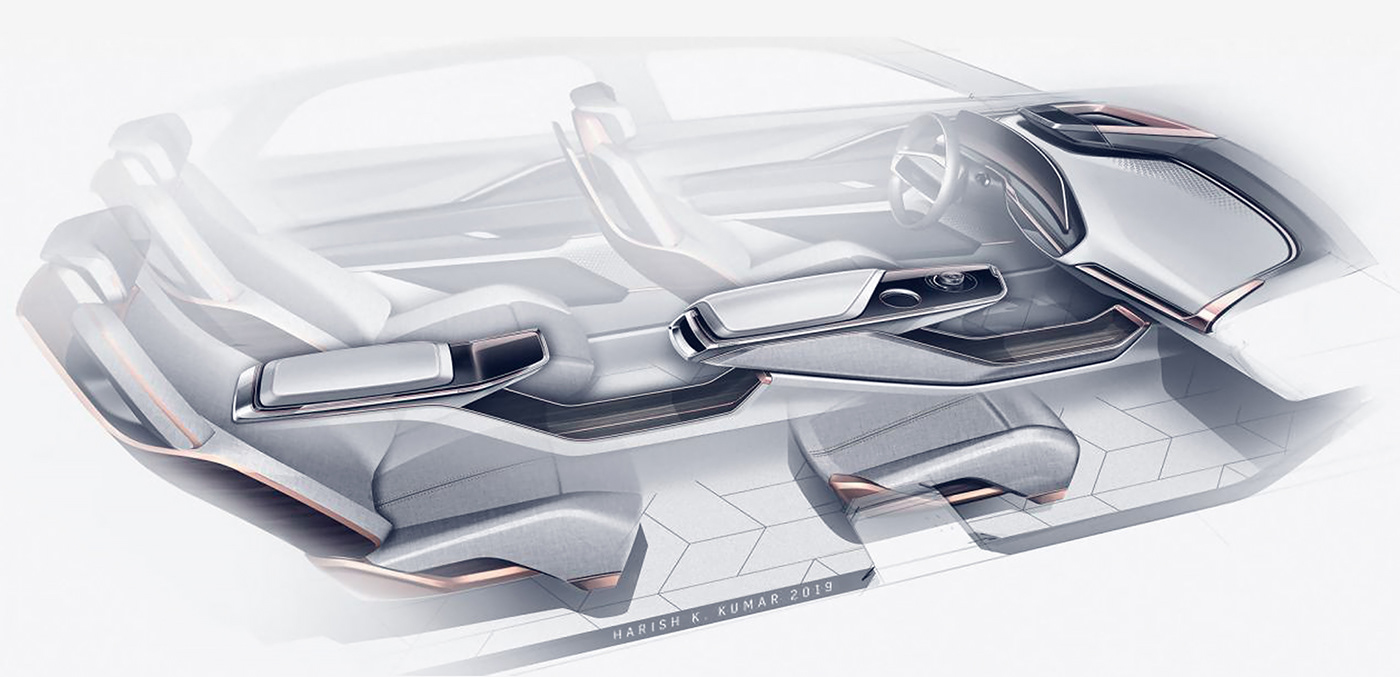 Automotive design Automotive interior Renderings cadillac sketches showcar