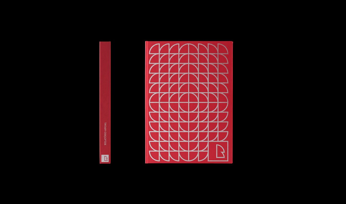 Bauen logo brand branding  pattern red black geometric MODULOS Proporção Áurea
