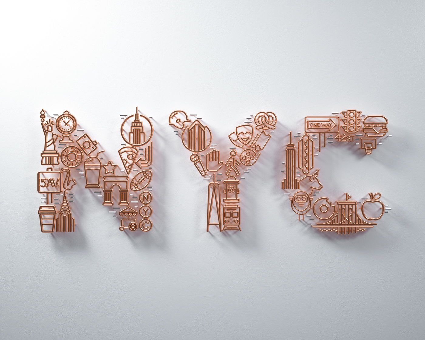 typography   type 3D CG lettering Script cursive cinema 4d octane Calligraphy  