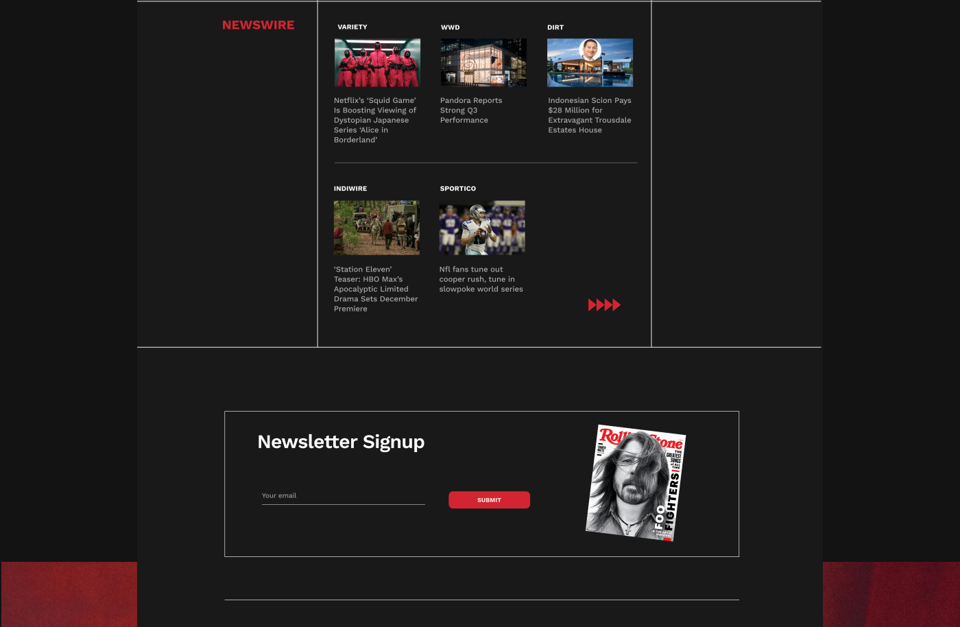 concept magazine news redesign rolling stone UI UI/UX visual Web Design  Website