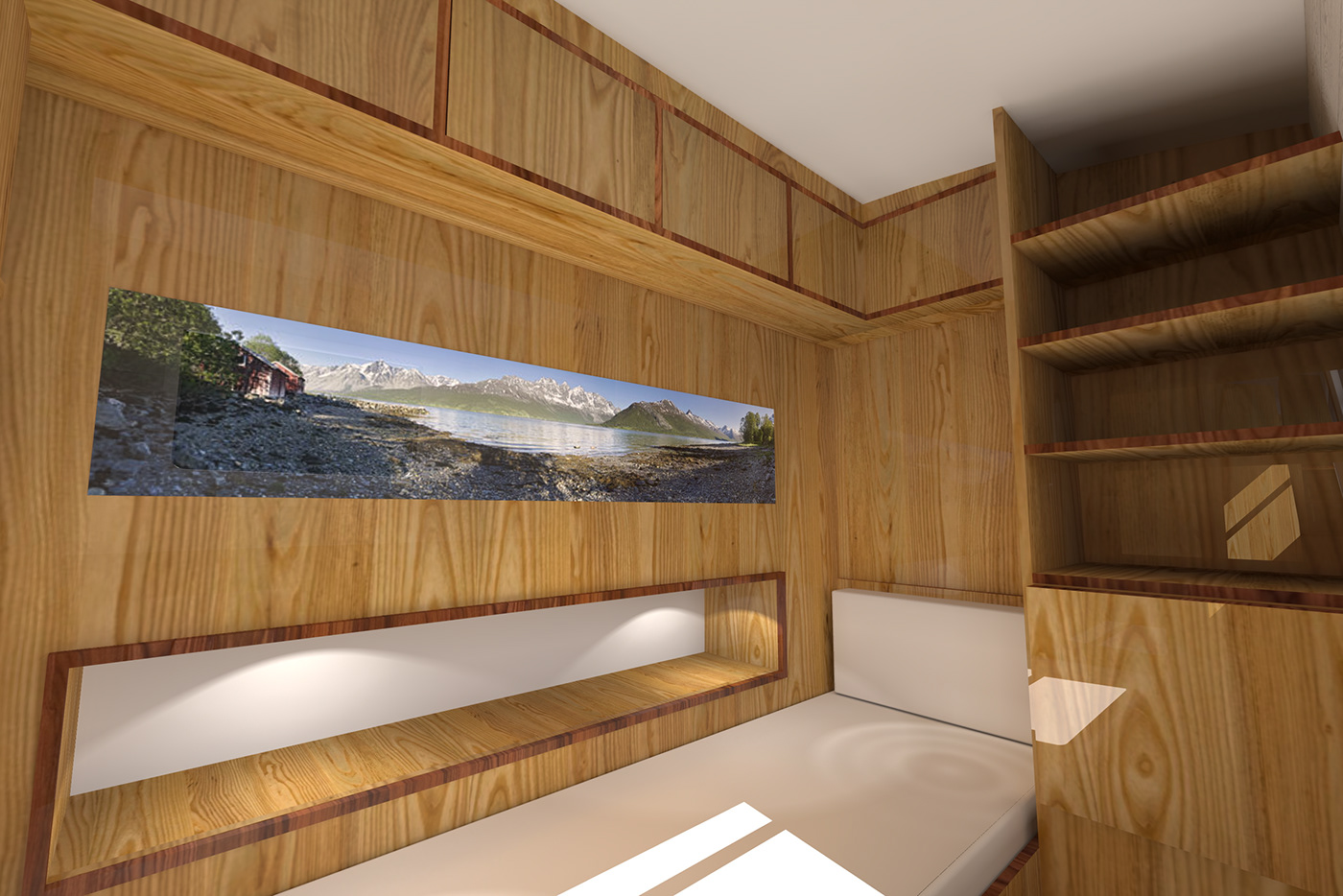 canalboat interior design  bedroom designer boat bedroom