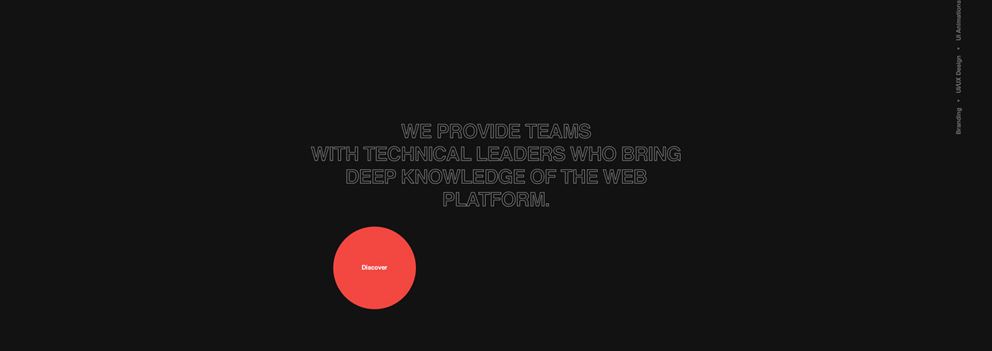 Web Website promo landng minimal UI ux typography   flat tech
