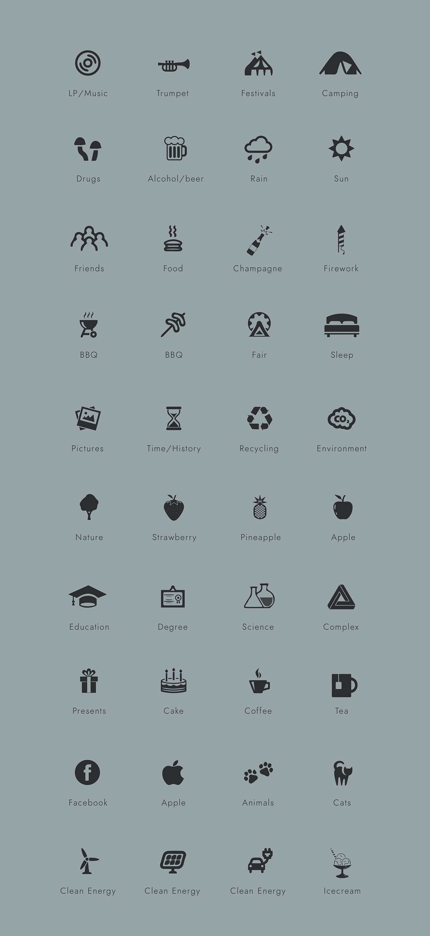 icons free freebie Collection icon set icon collection vector Unique tibor brink HOBBIES Resume interests pictogram free download