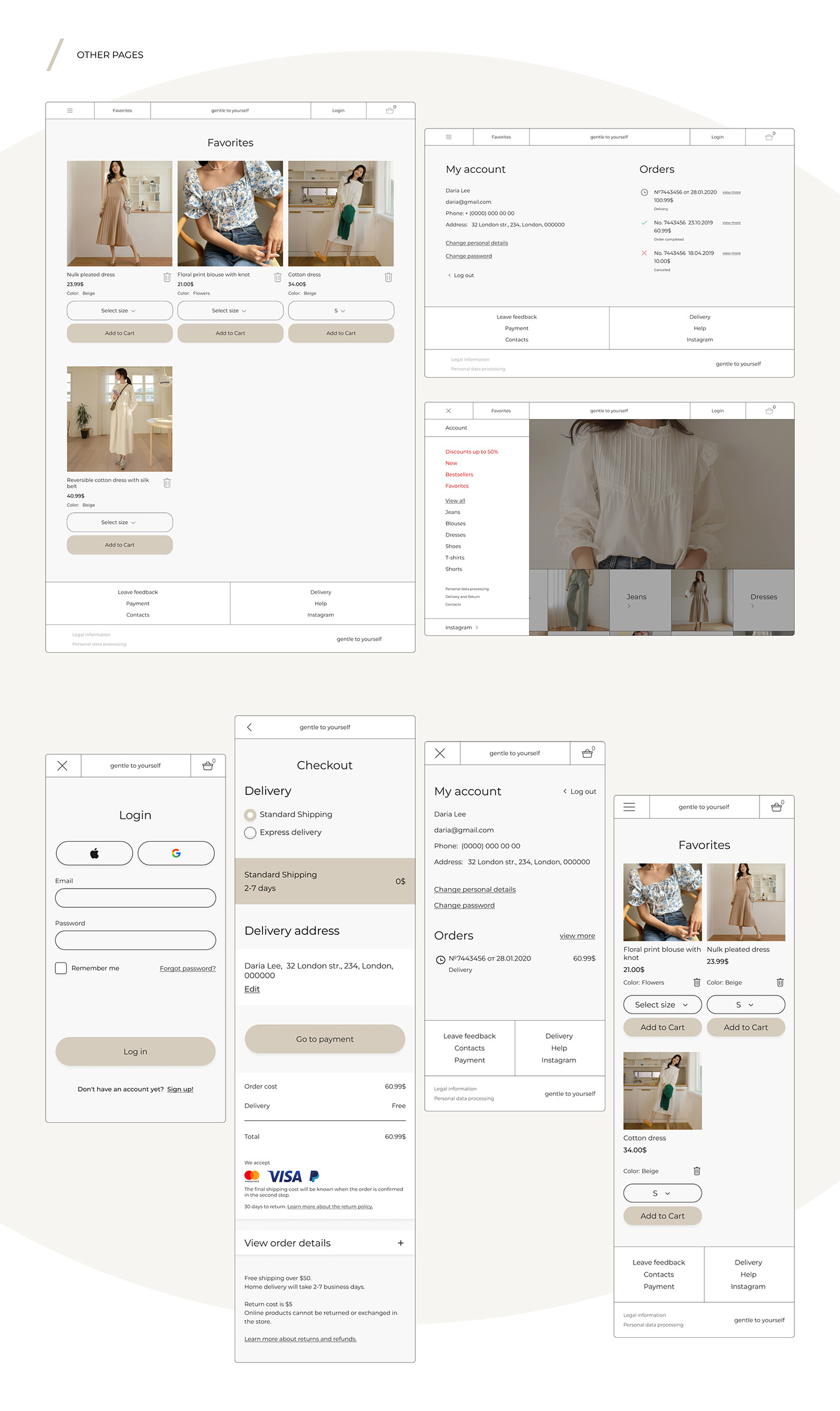 design e-commerce Figma shop store UI UI/UX Web Design  Website online store