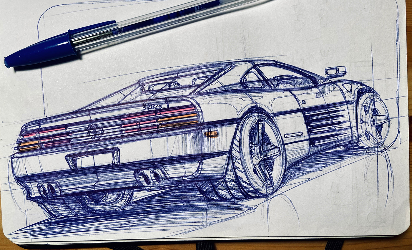 car design Car Illustration Classic Cars doodle Exotic Cars sketch sketches sports car young timers