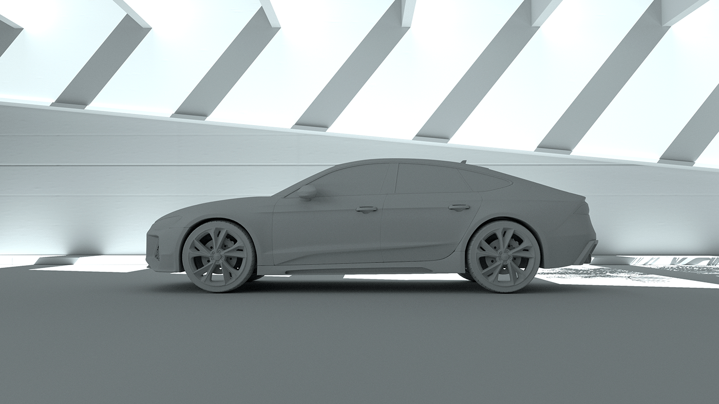 3D Audi automotive   car modeling RS7 CGI redshift substance Vehicle