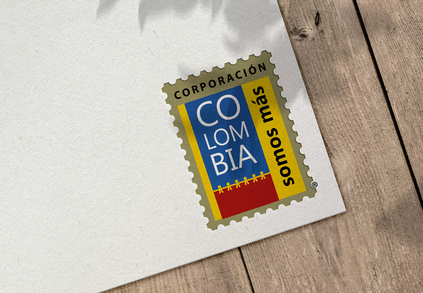 brand colombia corporacion identidad logo mas somos