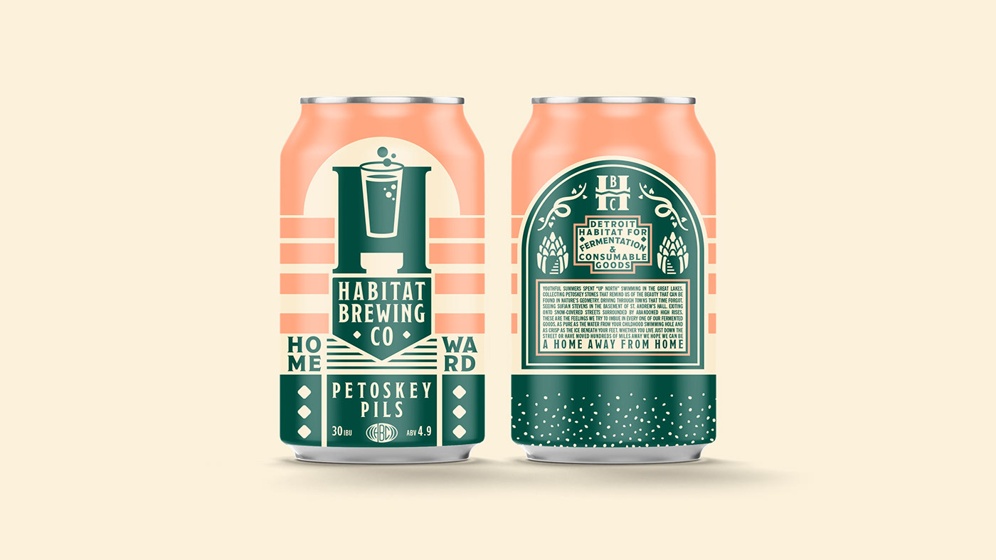 beer beer label branding  brand Packaging can detroit brewery logo Michigan