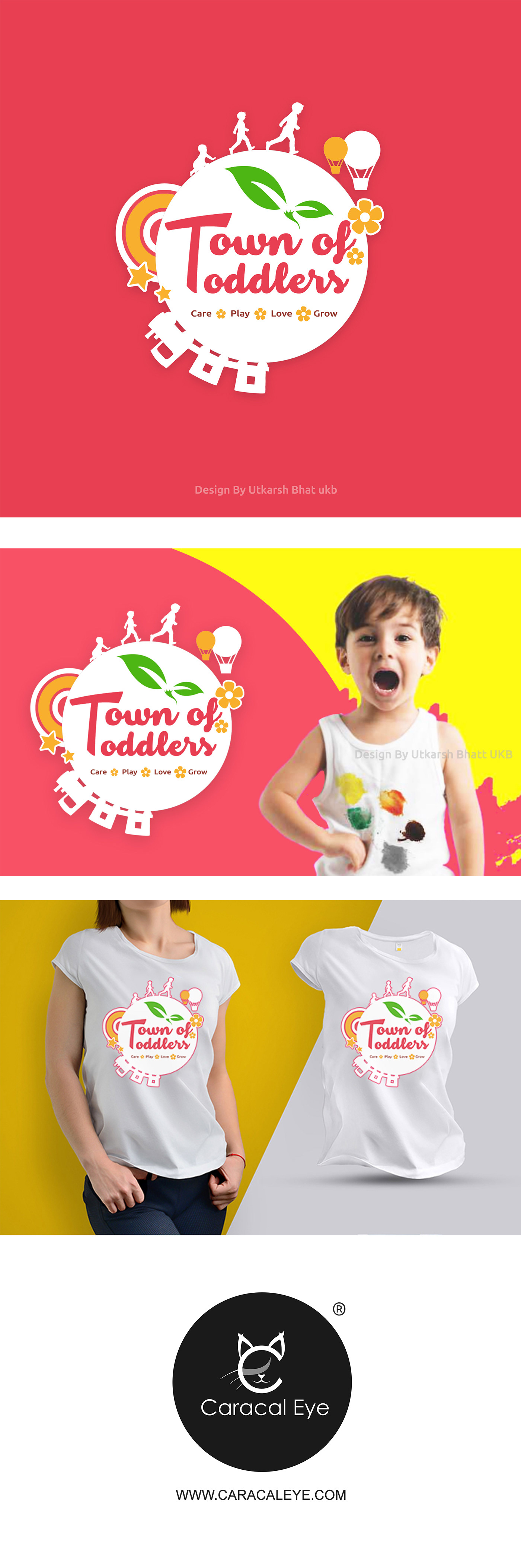 logo Website branding  caracaleye Utkarshbhattukb color t-shirt design