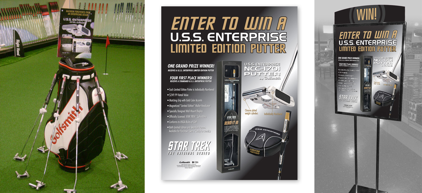 cbs Star Trek golf Golf Putter putter limited edition brand enterprise sci-fi pop culture