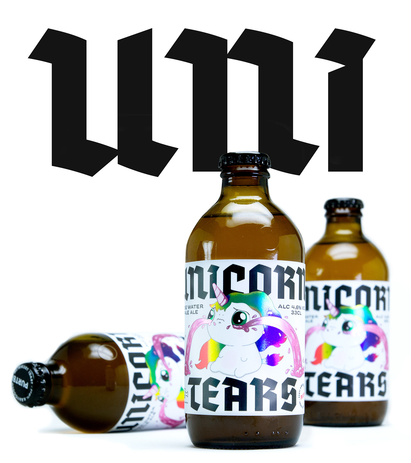 Blackletter beer Label product Drawing  lettering type Fraktur ILLUSTRATION  color