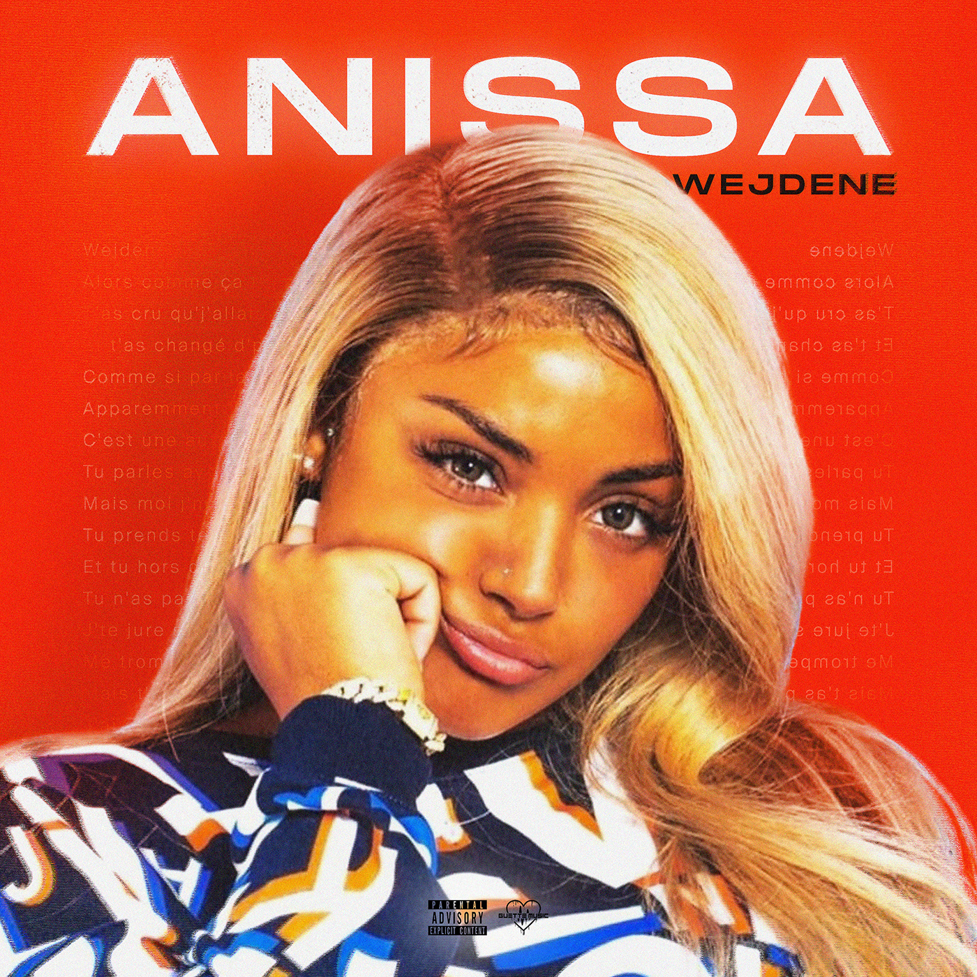 Album album cover Anissa cover photoshop red wejdene