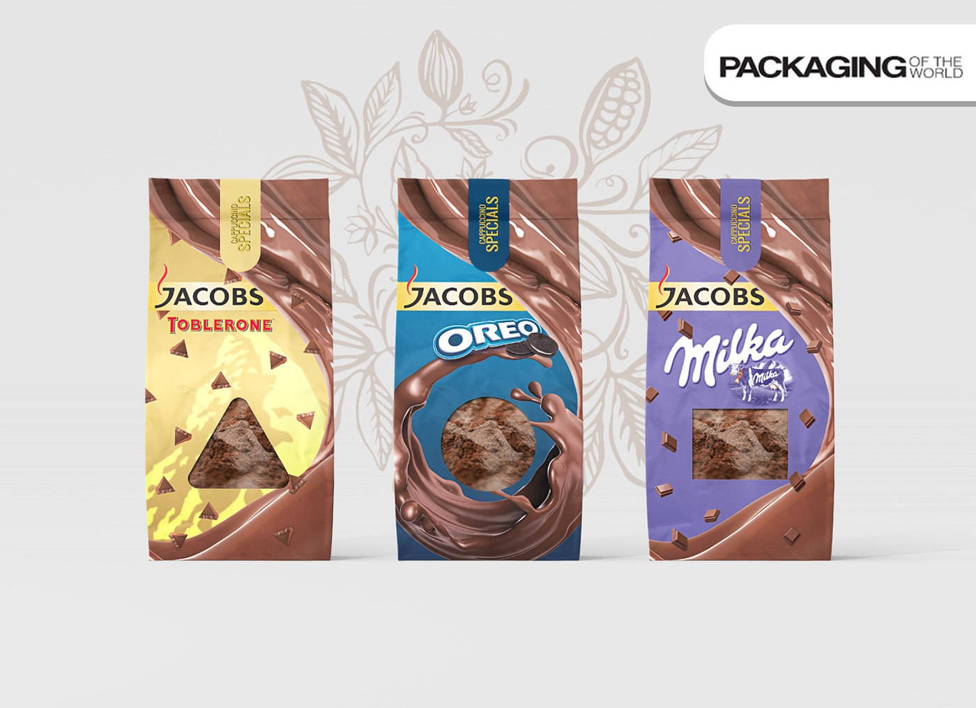 Coffee jacobs Packaging design oreo toblerone milka chocolate Advertising  branding 