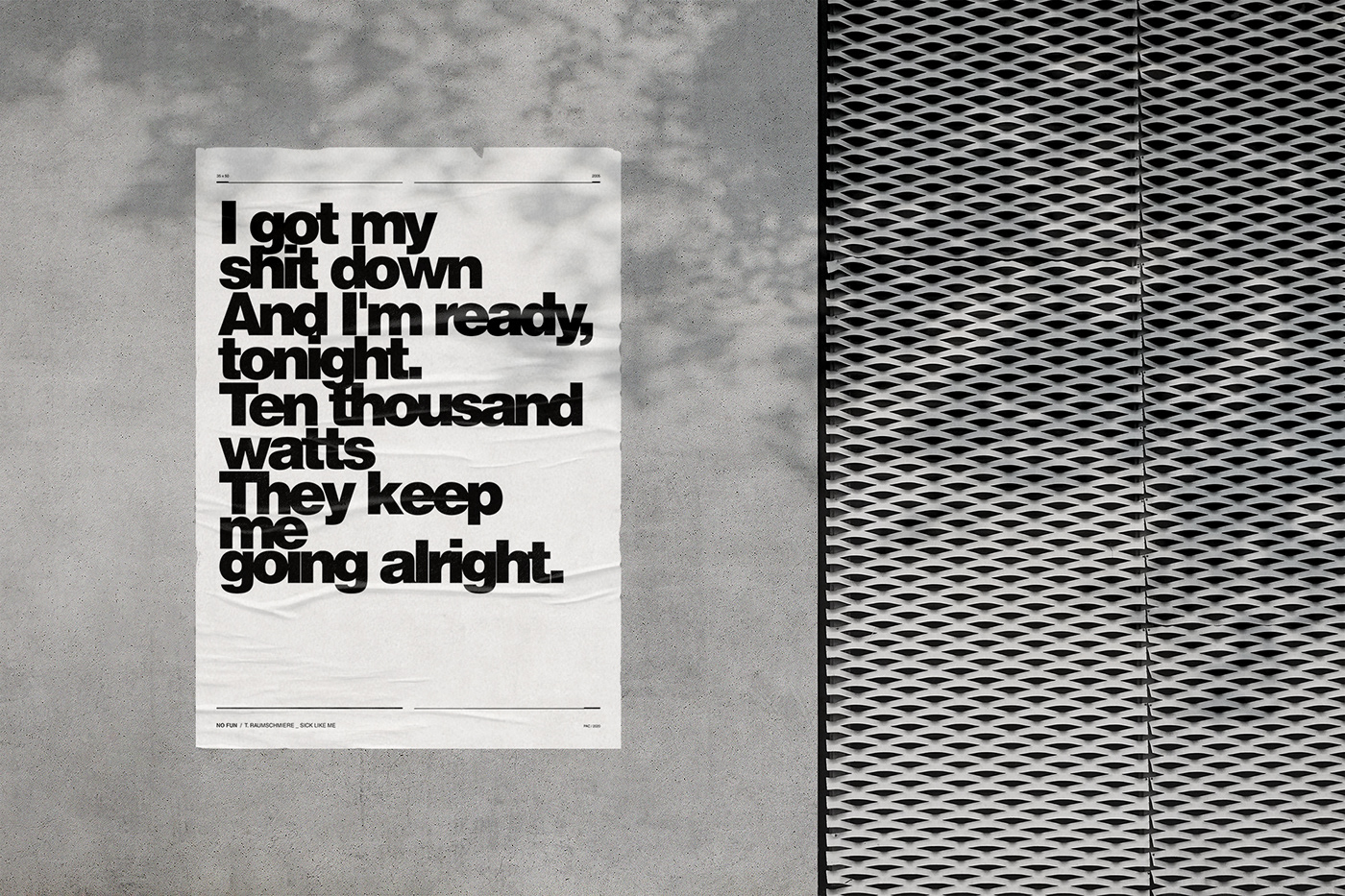 artwork electronic graphic design  ILLUSTRATION  Lyrics Poster music poster Poster Design print typography  