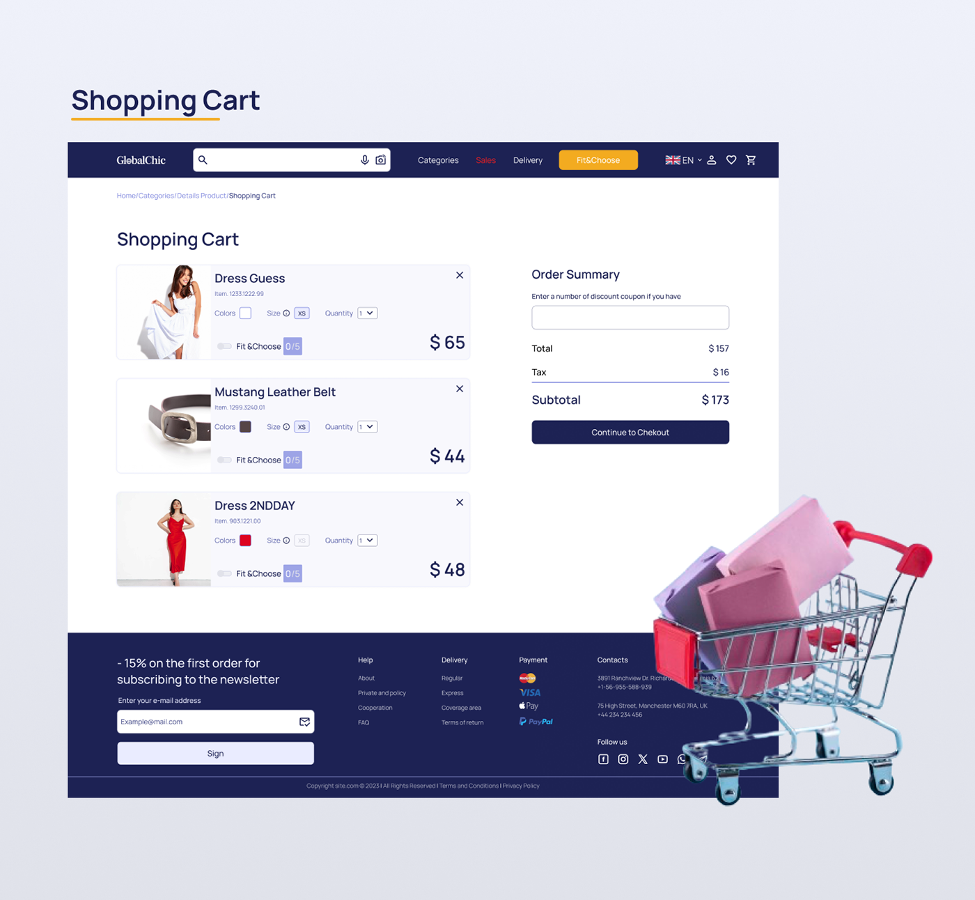 e-commerce UI/UX Marketplace online store online shopping clothes Shopping design ux ui design