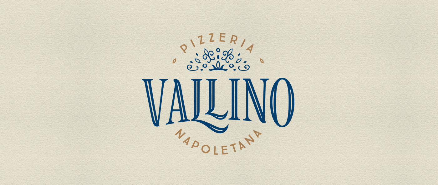 AZUL Caixa de Pizza identidade visual italia lettering napole Napoletana ornamentos Pizza pizzaria