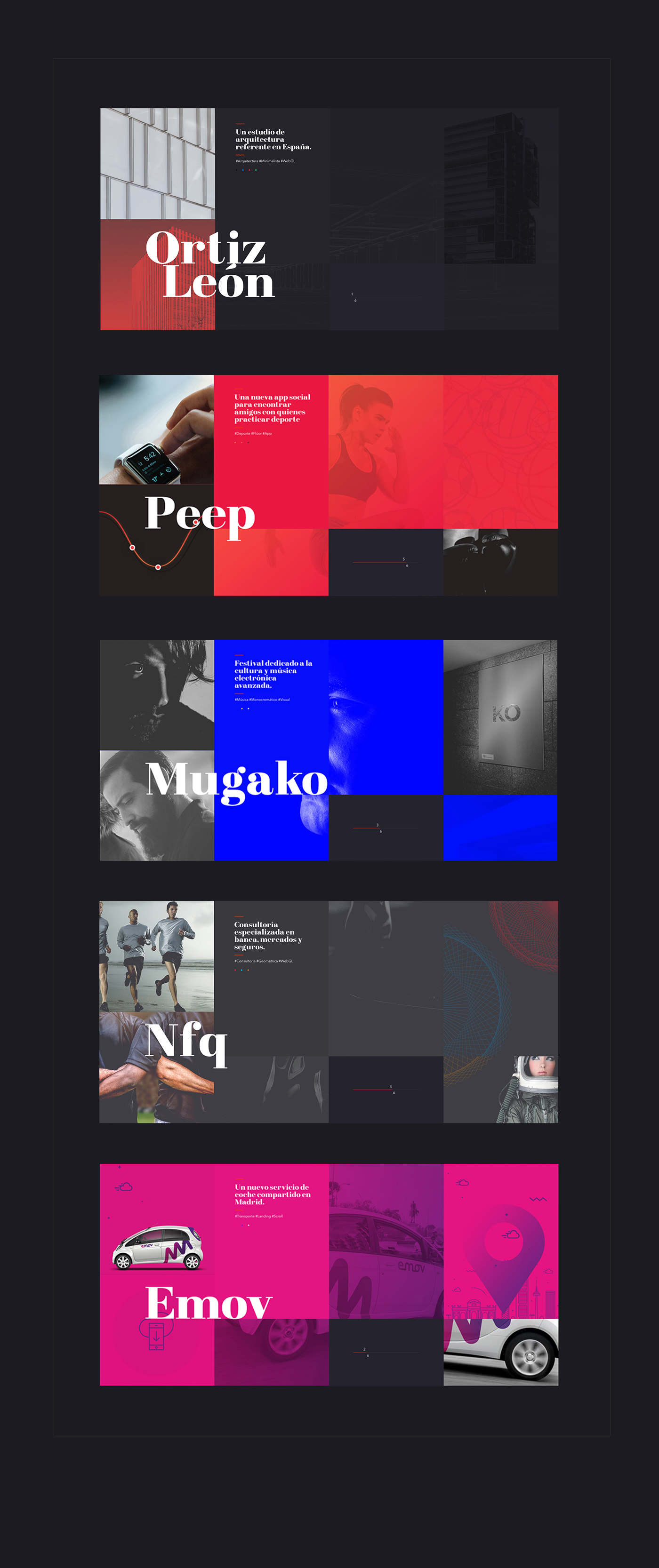 portfolio Web Design  Creativity red black webgl interaction