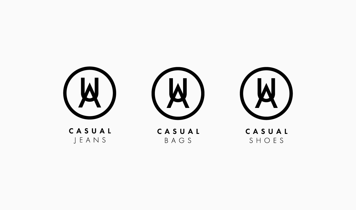 graphic design  brand identity casual women clothing