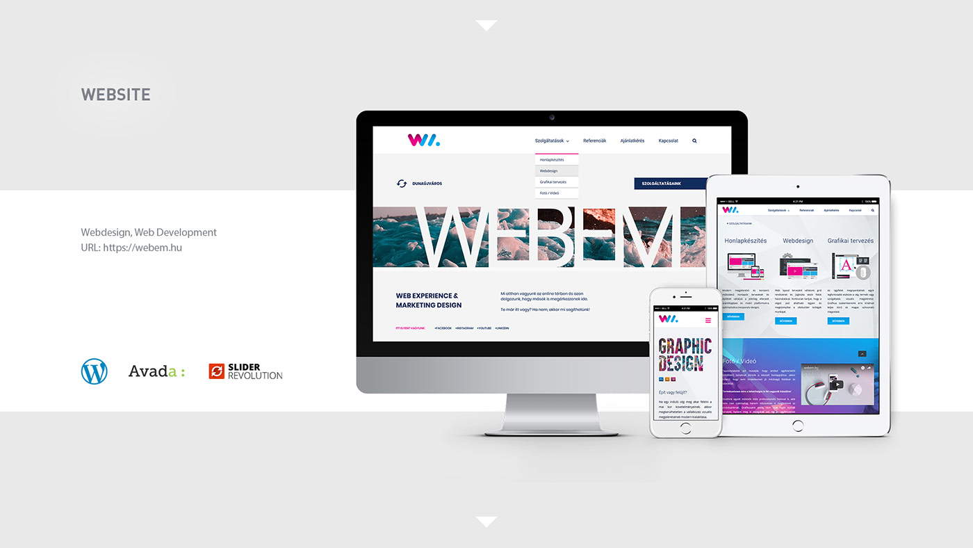brand identity Webdesign hungary krulf webem logo branding  brand Corporate Identity wordpress