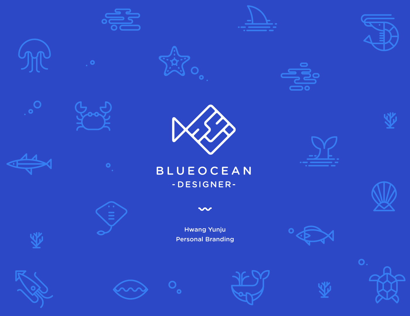 personal branding logo self branding blue Ocean sea fish