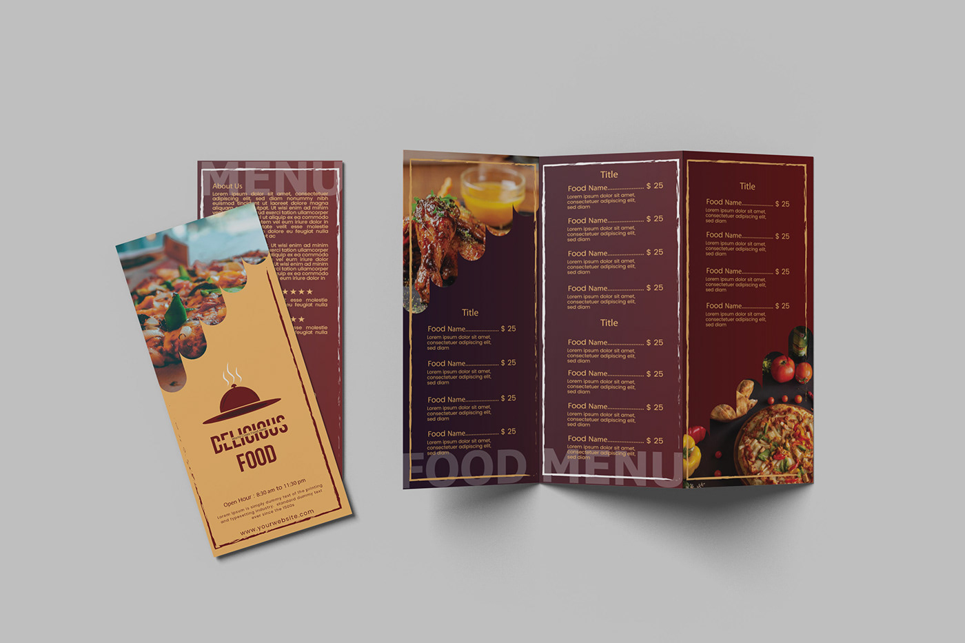 Delicious Trifold Brochure Design.