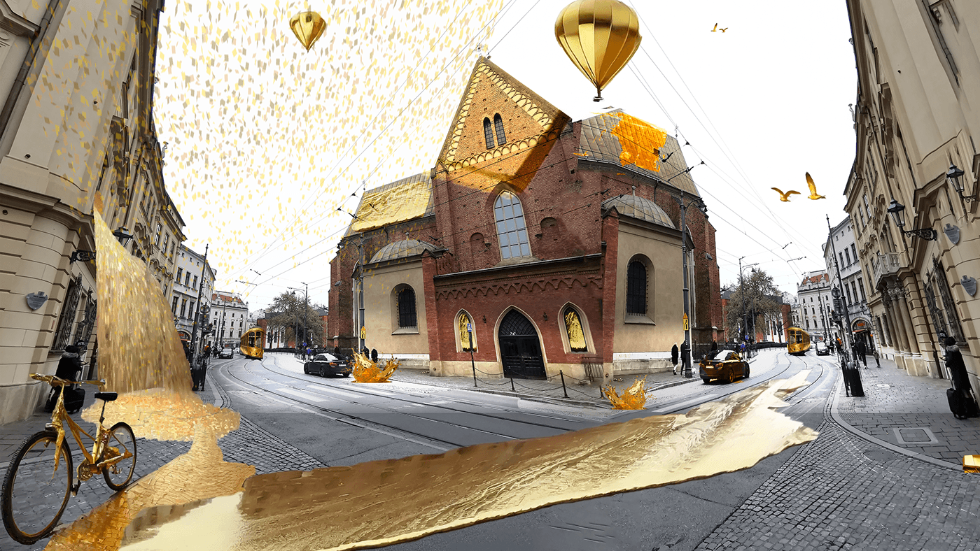 krakow poland złoto architecture utopia niepokój złoty