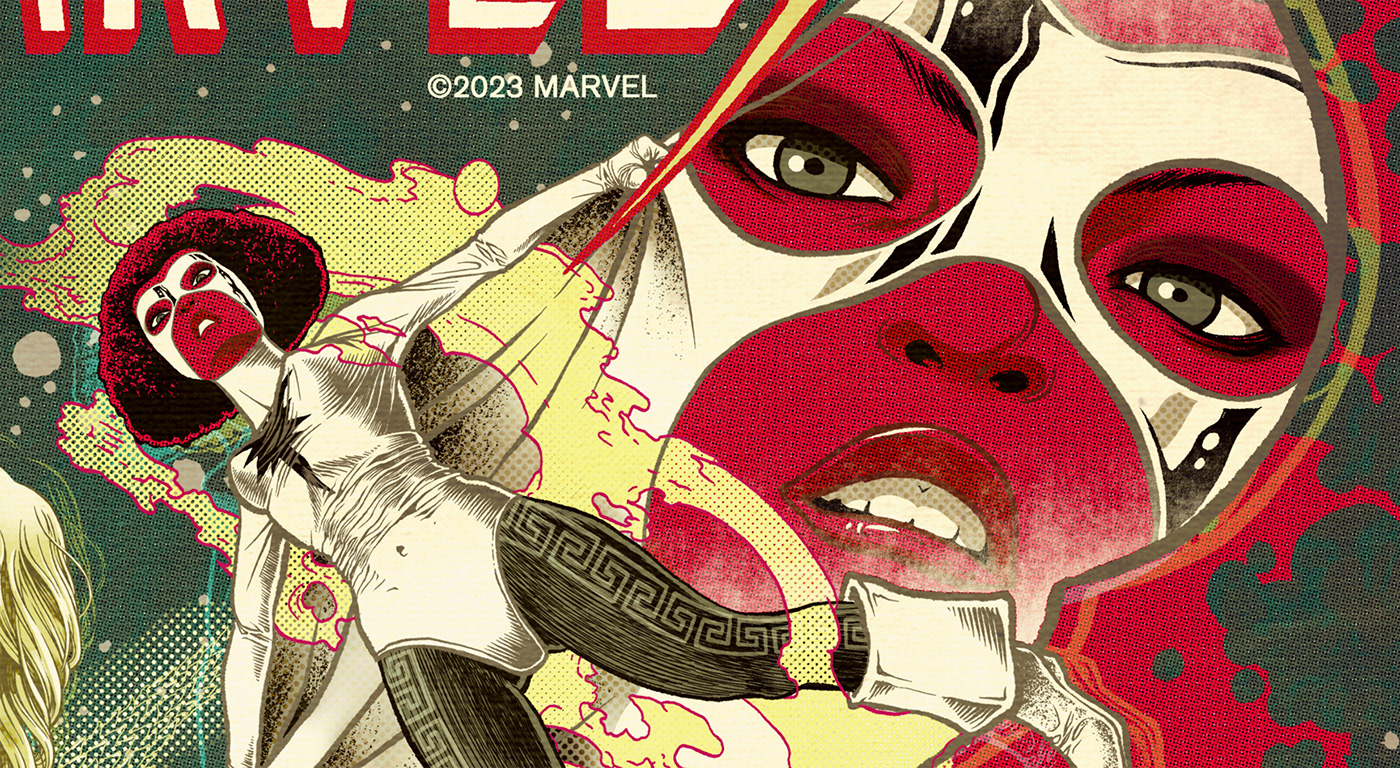 marvels marvel comics captainmarvel SuperHero movie poster ILLUSTRATION  mexico jilipollo