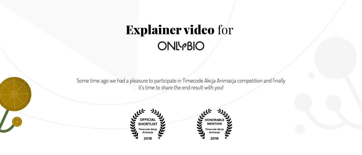 onlybio explainer video geometric animation  motion 2D motion graphics  cosmetics timecode akcja animacja