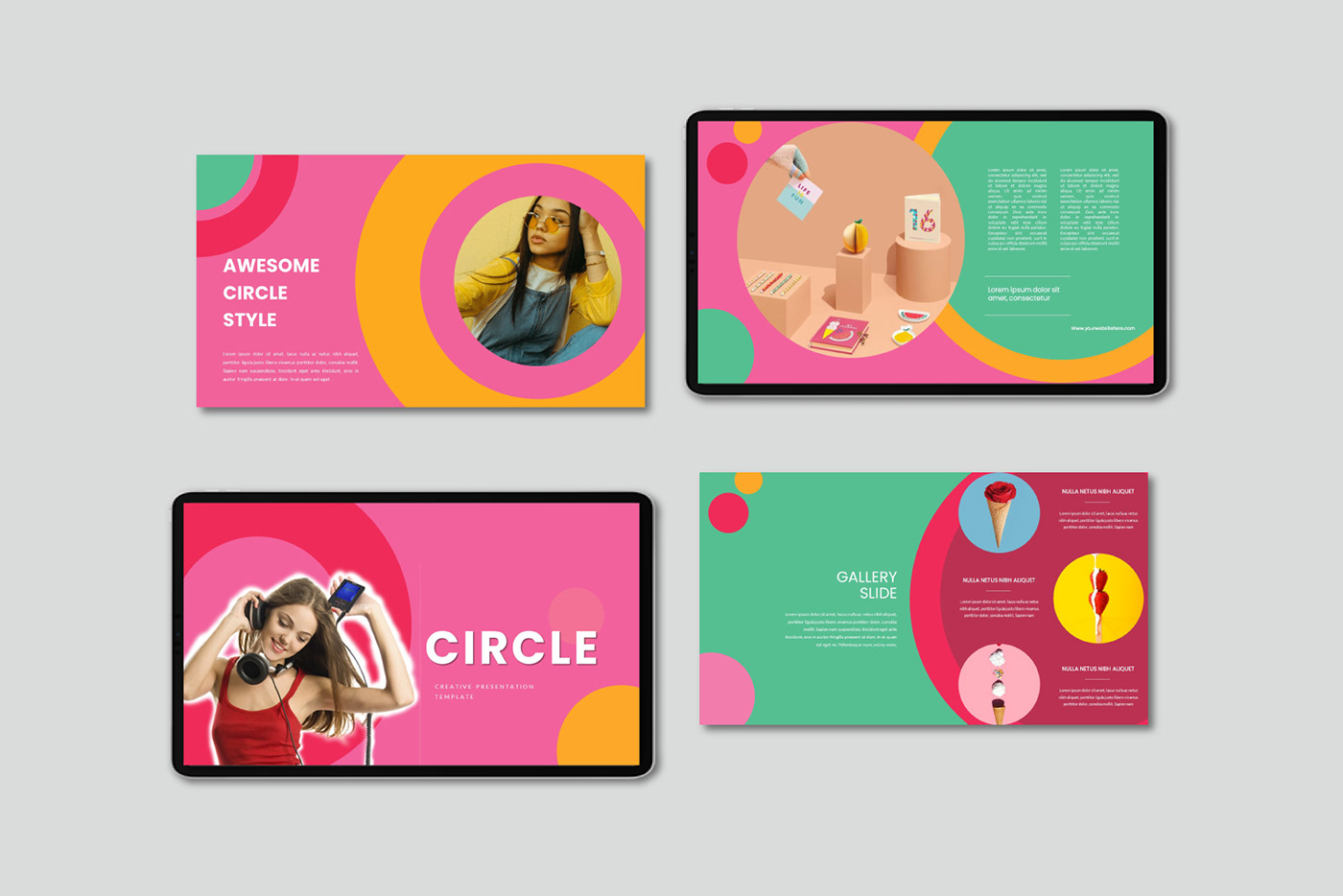 best layout catalog creative Full Color Google Slides Keynote Lookbook modern pastel Powerpoint