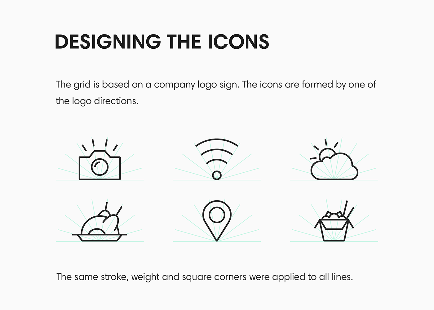 icons line pictogram geometric Sokolniki Park minimal signs