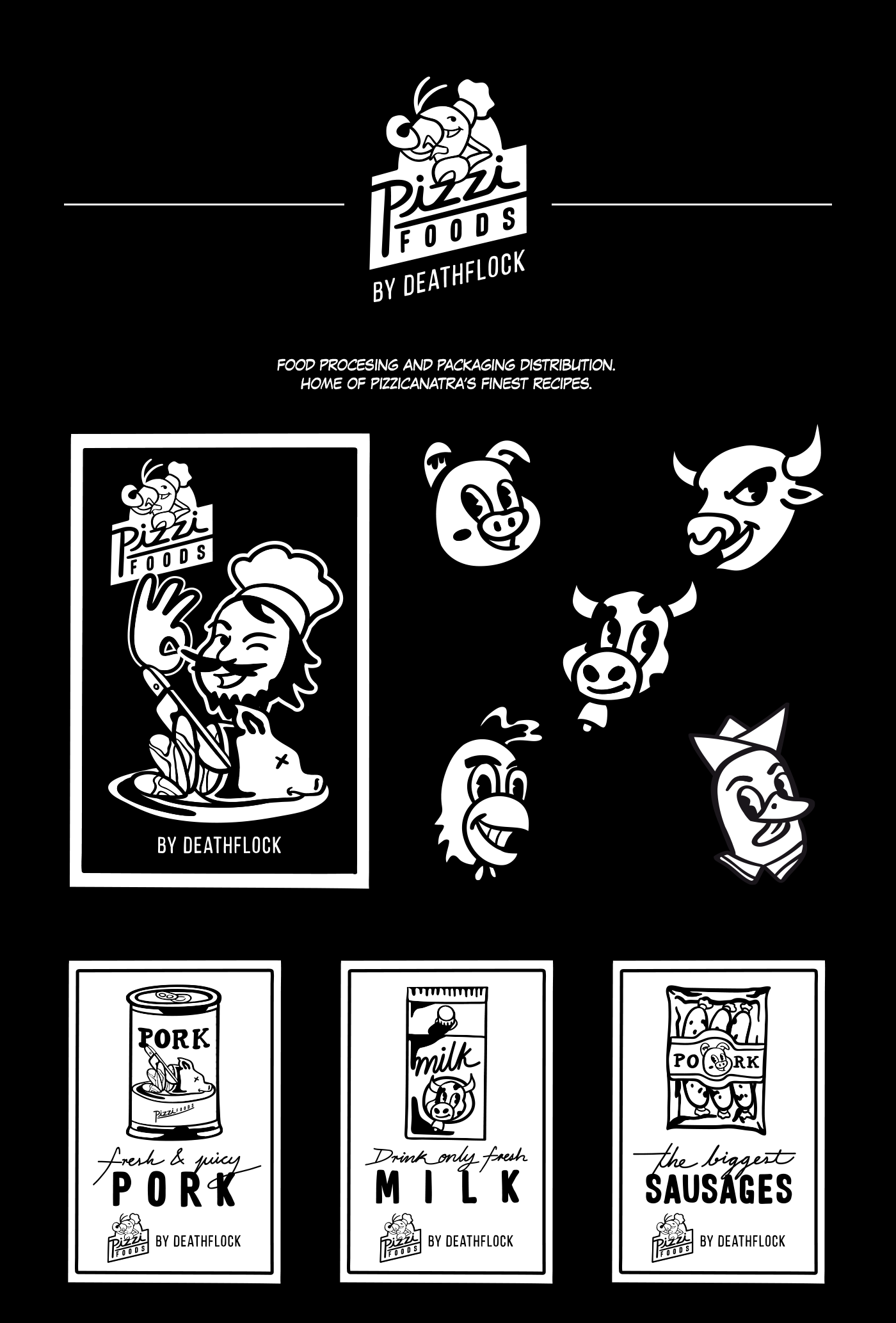 game video game Indie game duck black and white vector comic logo poster