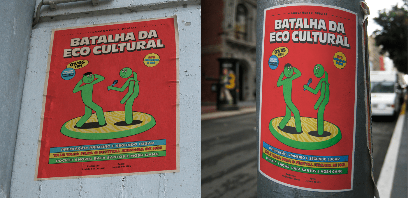 BATALHA DE RIMA cartaz Duelo de MCs festival flyer freestyle hiphop poster rap RedBull