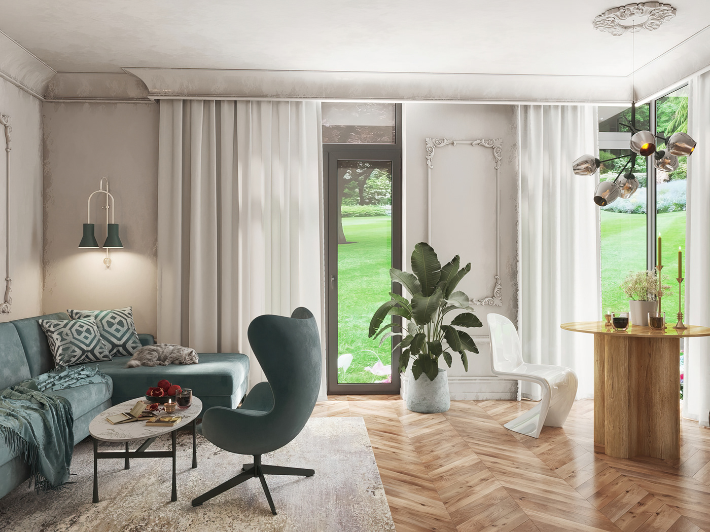 chair Interior 3ds max modern 3D corona interior design  Render visualization vray