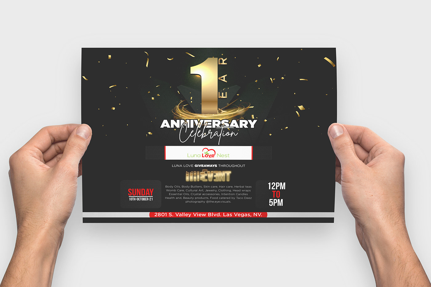 anniversary celebration flyer design