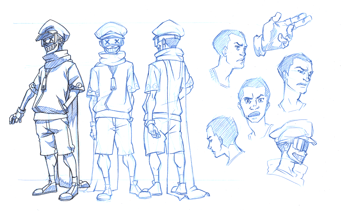 Character design cover design concepts sketches