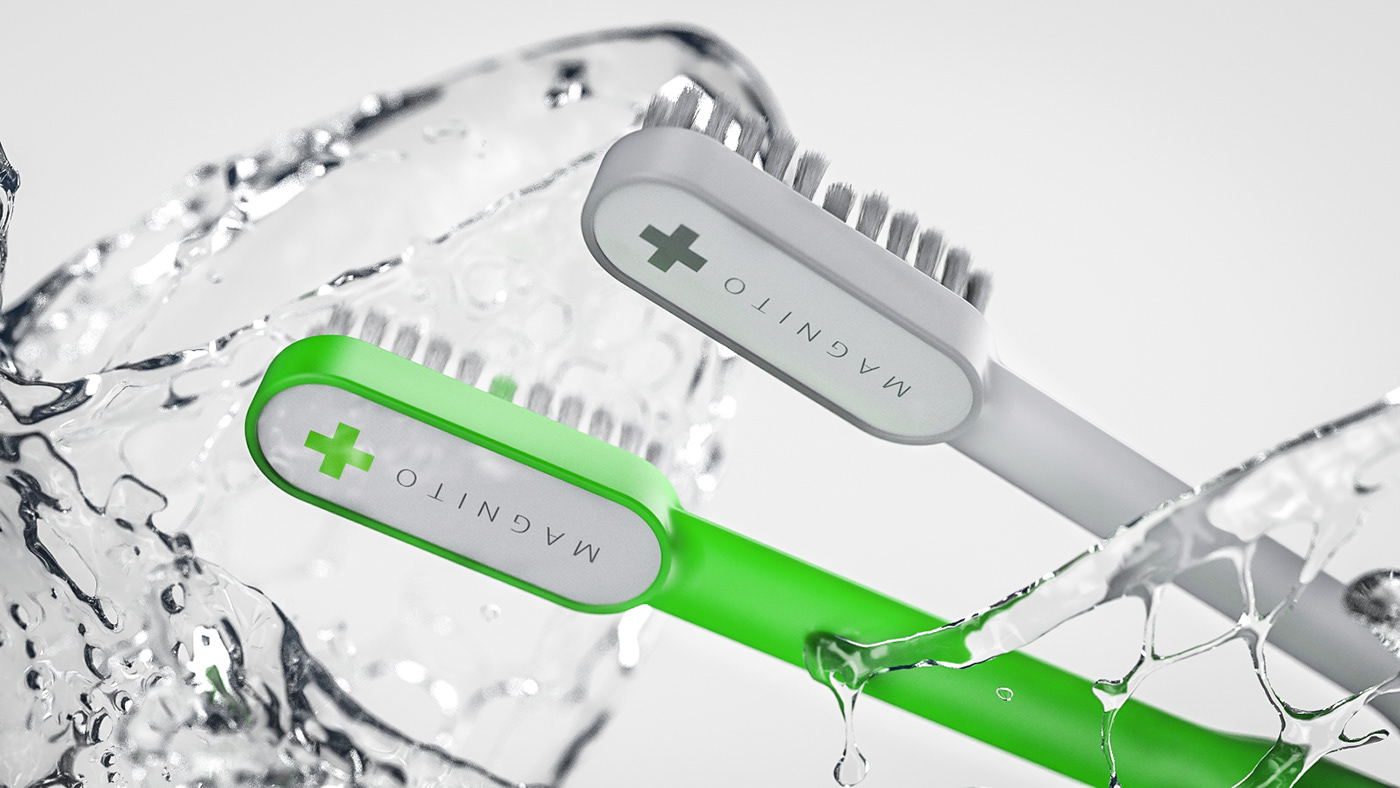 3dart 3dConcept Catia CGI design keyshot Packaging product rendering Tooth Brush
