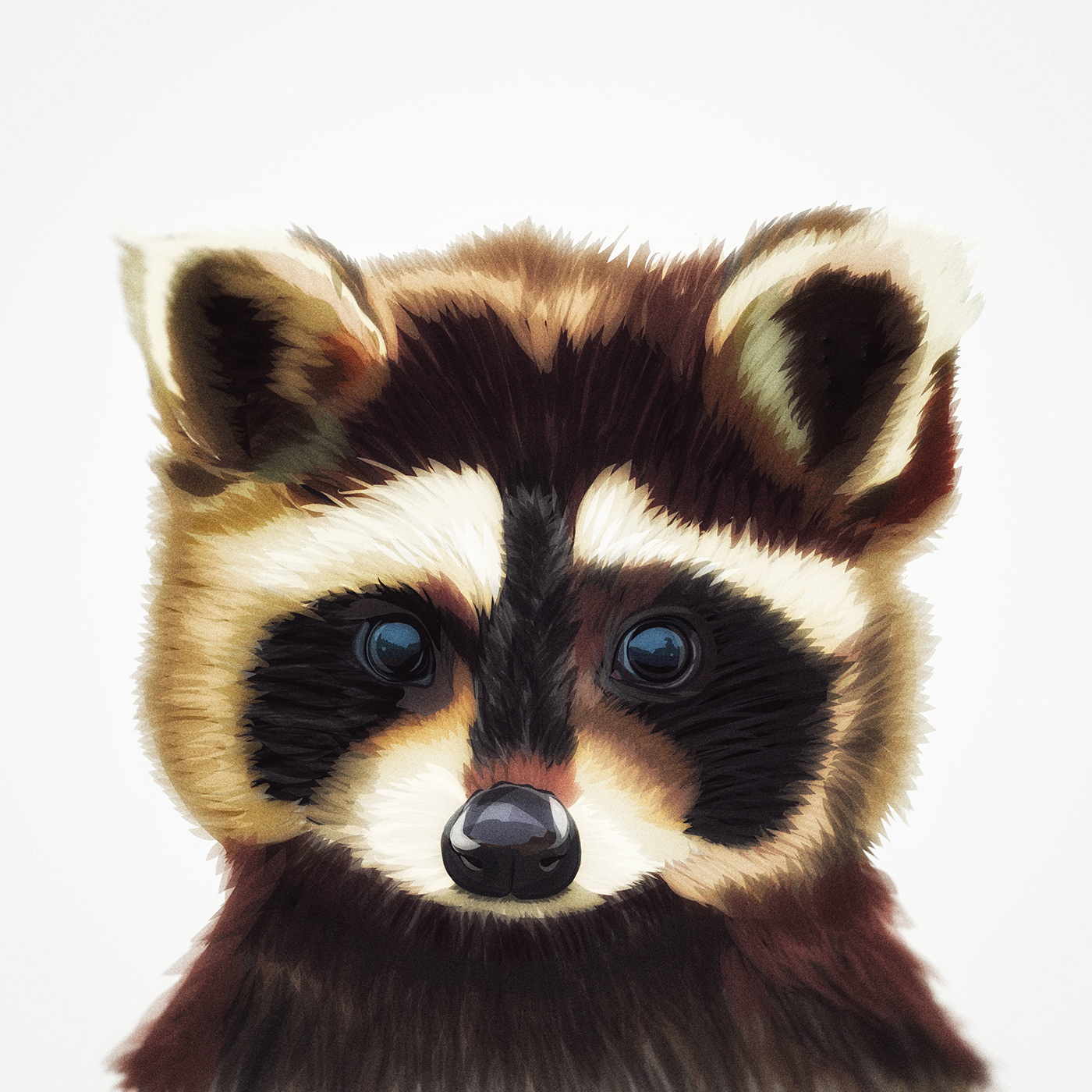 olbap olbapdesign olbap design adobe illustrator draw adobe draw raccoon racoon trash panda Digital Art  ILLUSTRATION 