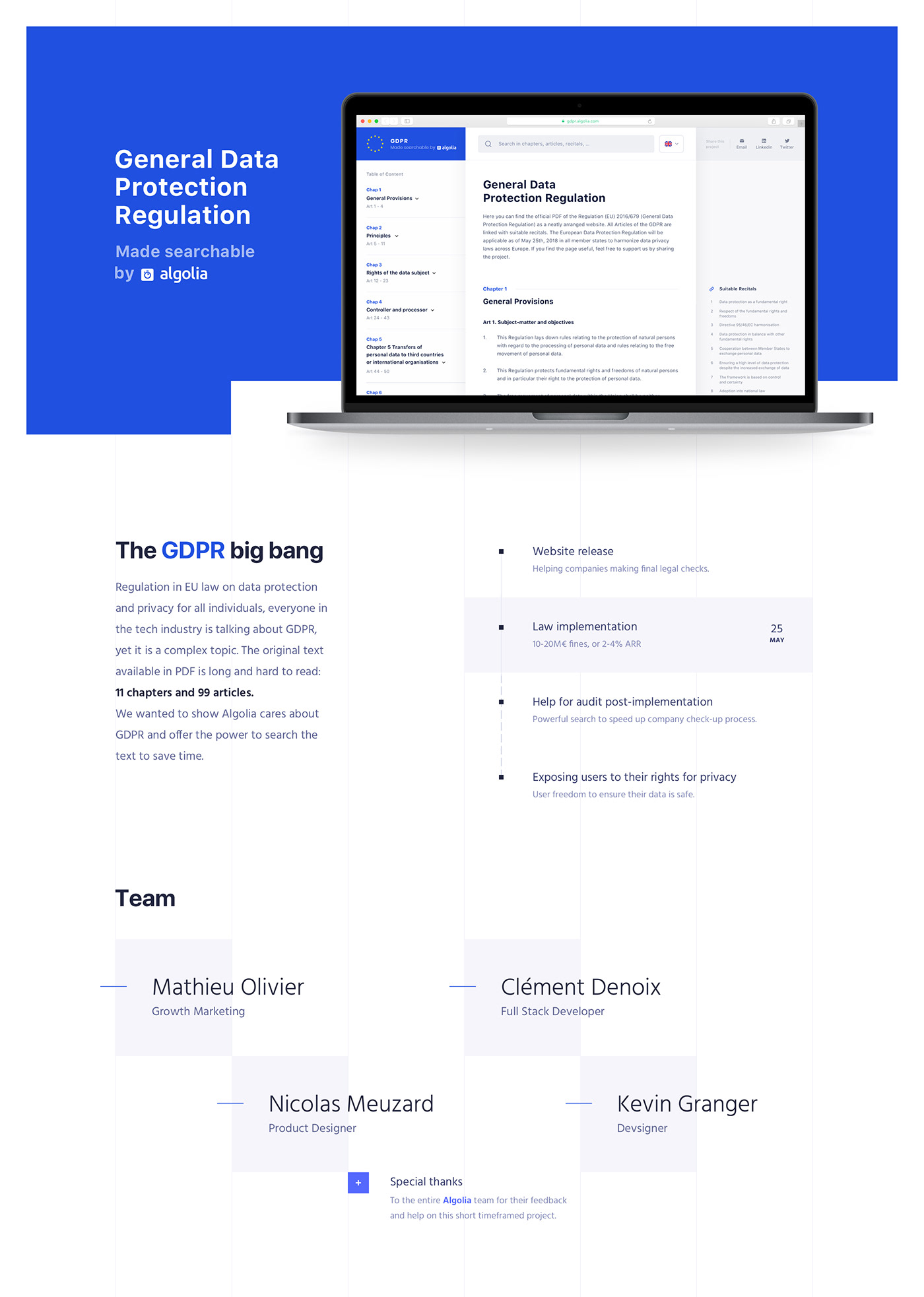 search Webdesign interaction GDPR UI ux