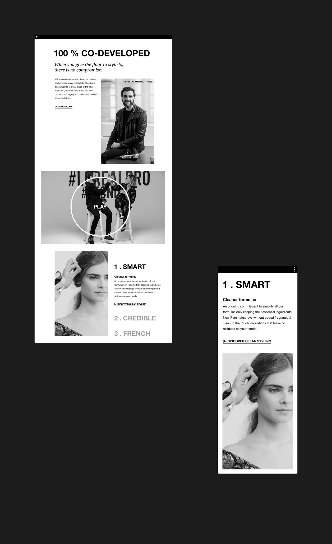 beauty Fashion  landing page ui design Website interactive design motion ui Wed Design