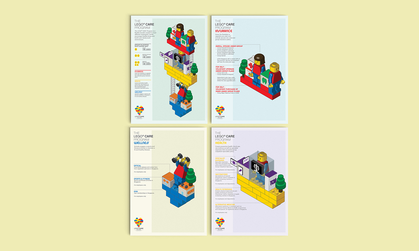 LEGO human resource brick Fun Colourful  logo campaign heart build
