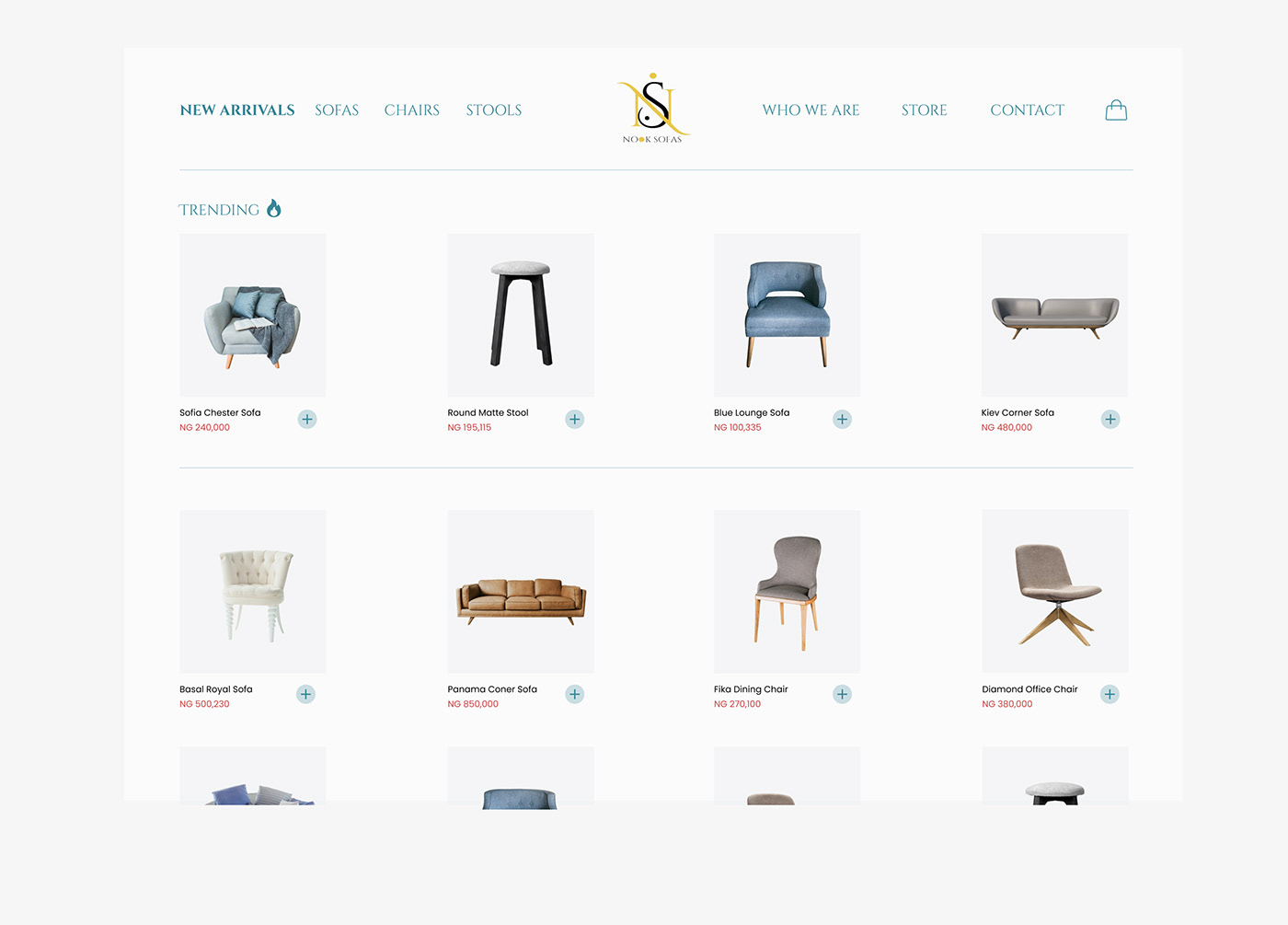 Web Design  furniture design  Website Figma landing page Website Design Ecommerce user interface ui design websiteui